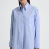 MARGIN SHIRT (FADED BLUE STRIPE)