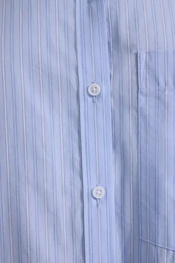 MARGIN SHIRT (FADED BLUE STRIPE)