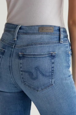 MARI MID RINSE SLIM STRAIGHT JEAN (13 YEAR PROMENADE)