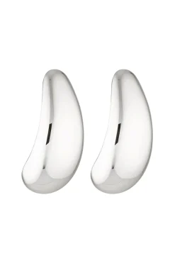 MAXI BLOB EARRINGS CLIP ON (STERLING SILVER)