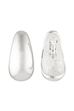 MAXI BLOB EARRINGS CLIP ON (STERLING SILVER)