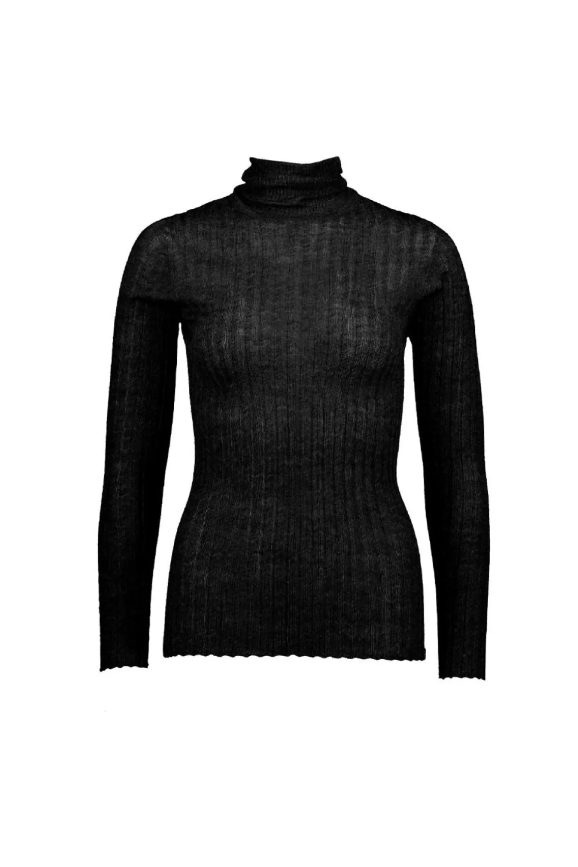 MERINO TULLE SKIVVY (BLACK)