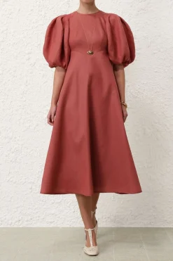 MIDI DAY DRESS (LIPSTICK)