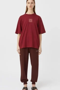 MONICA TEE (BURGUNDY)