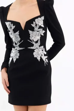MONROE L/S MINI DRESS (BLACK)