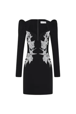 MONROE L/S MINI DRESS (BLACK)
