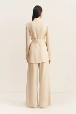 NEWMAN HOURGLASS BLAZER WITH BELT (PARCHMENT)