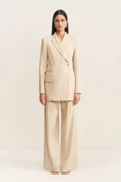 NEWMAN HOURGLASS BLAZER WITH BELT (PARCHMENT)
