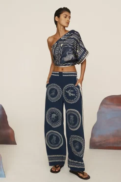 OCEANE SILK SCARF (BLUE)