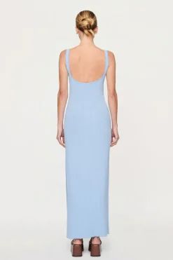PALMER LADDER KNIT DRESS (BLUEBELL)