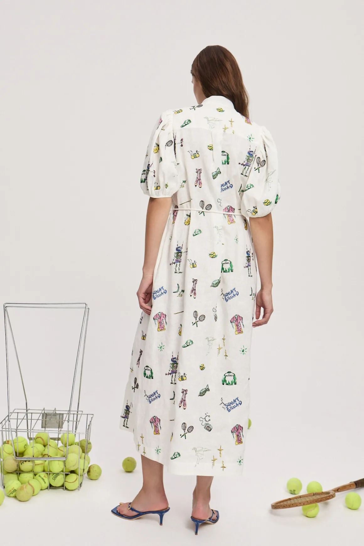 PLAY EMBROIDERED SHIRTDRESS (CREAM)