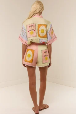 PORTO SHORTS (SIESTA TILE)