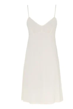 PRINTED RUFFLE MIDI DRESS (CREAM POPPY)