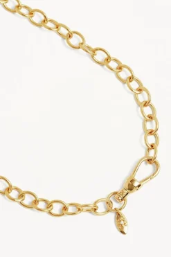 17" BOLD LINK CHAIN NECKLACE (18K GOLD VERMEIL)