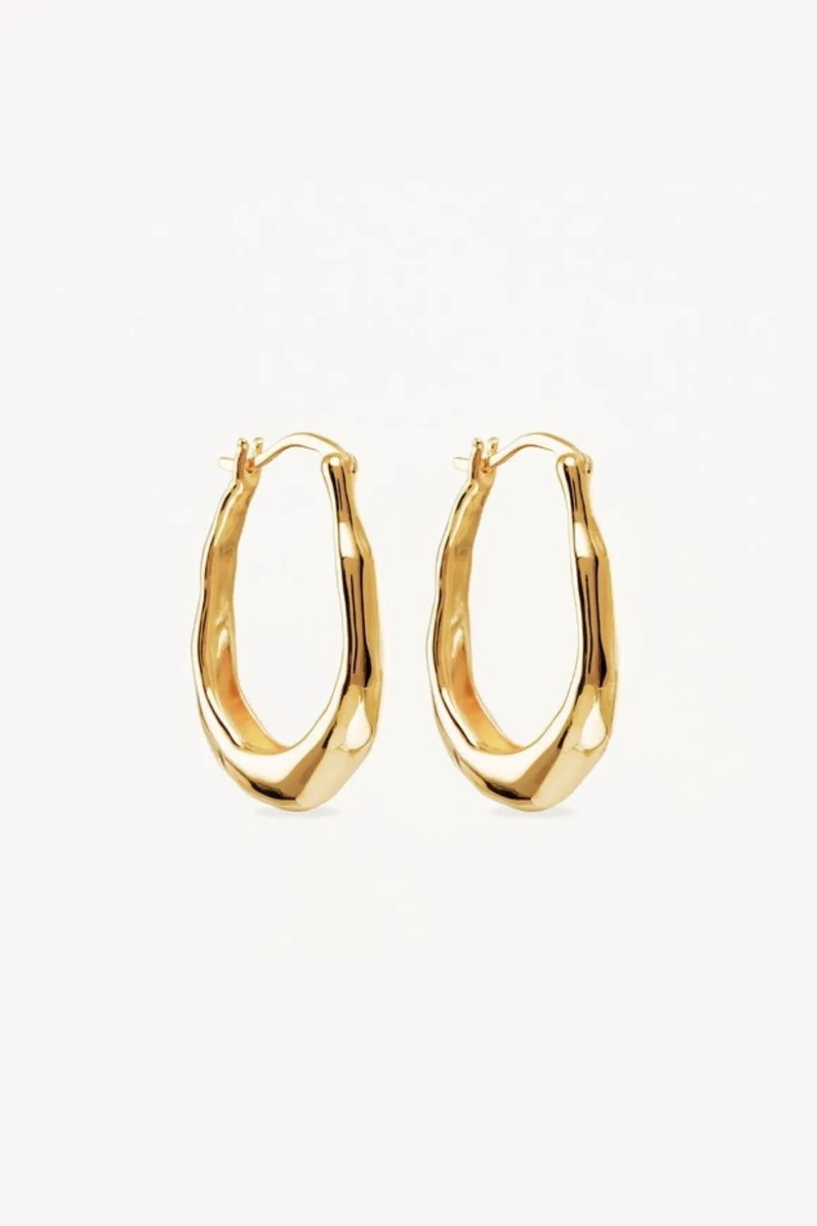 RADIANT ENERGY LARGE HOOPS (18K GOLD VERMEIL)