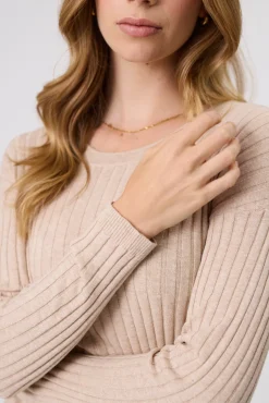 REIGN LONG SLEEVE KNIT (WHEAT)