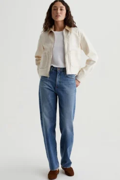 RIAN HIGH-RISE STRAIGHT DENIM JEAN (16 YEAR SOVEREIGN)