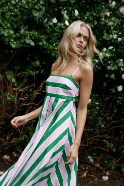 RUE DRESS (BABY/FOREST STRIPE)
