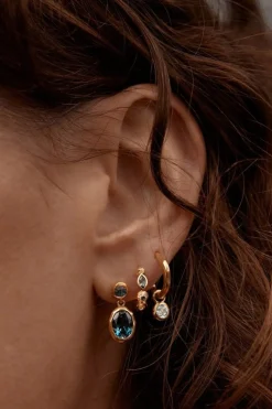 SACRED JEWEL TOPAZ EARRINGS (18K GOLD VERMEIL)