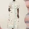 SANDY EMBROIDERED SHIRTDRESS (MULTI)