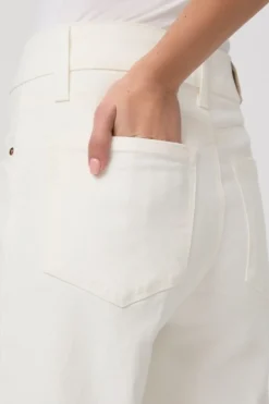 SASHA ANKLE WIDE LEG JEAN (TONAL ECRU)