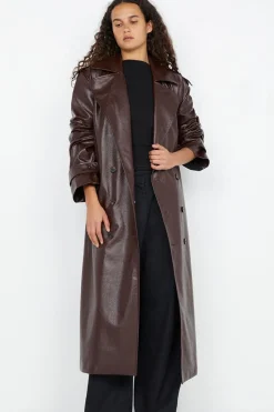 SCYLLA TERNCH COAT (BURGANDY)