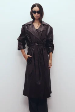 SCYLLA TERNCH COAT (BURGANDY)