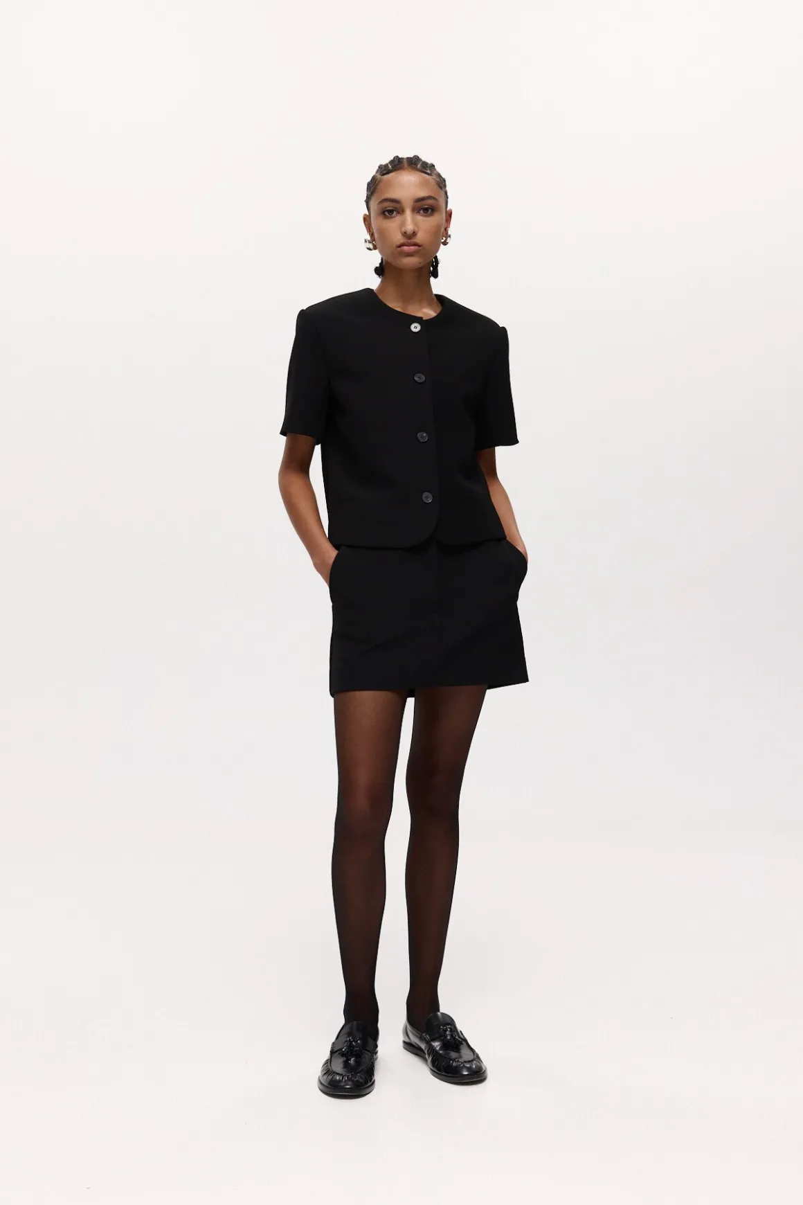 SHORT SLEEVE TILMENS JACKET (BLACK)