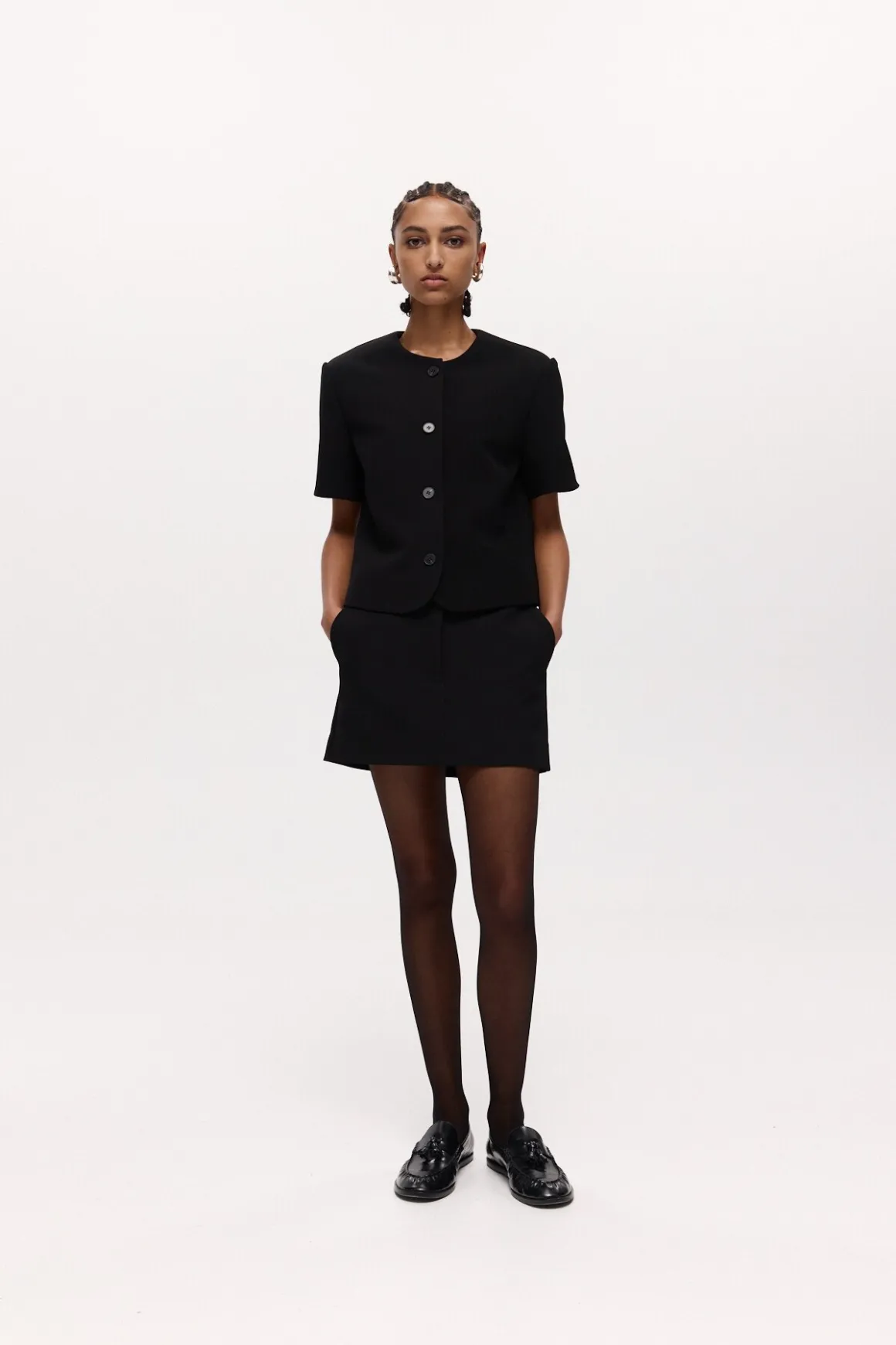 SHORT SLEEVE TILMENS JACKET (BLACK)