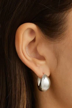 SUNKISSED LARGE HOOPS (STERLING SILVER)