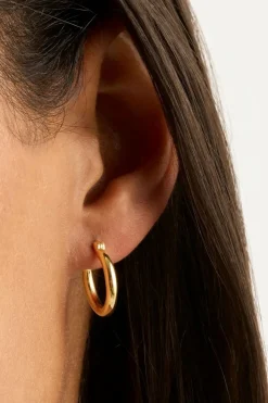 SUNRISE SMALL HOOPS (18K GOLD VERMEIL)
