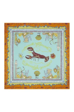 SURREALIST SUMMER SILK SCARF (MULTI)