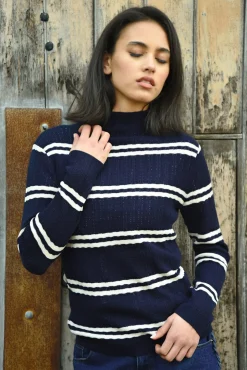 SWEATER THAN YOU JUMPER (NAVY STRIPE)