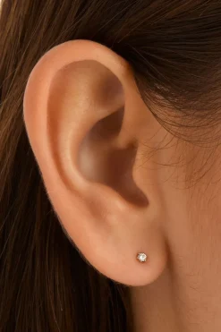 SWEET DROPLET DIAMOND EARRING (14K GOLD)