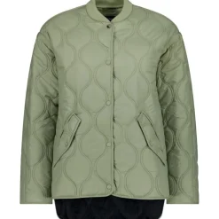 TALEI QUILT BOMBER (GREEN TEA)