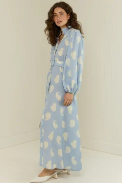 TESSIE DRESS (PERIWINKLE PAISLEY)