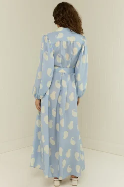 TESSIE DRESS (PERIWINKLE PAISLEY)