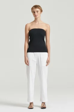 THE ALMA BANDEAU TOP (BLACK)