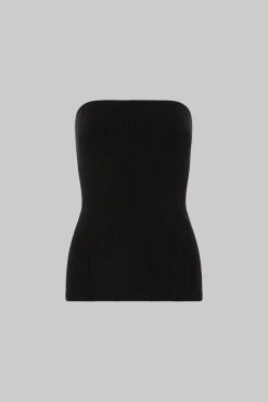 THE ALMA BANDEAU TOP (BLACK)