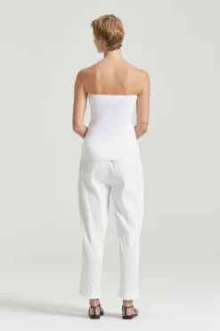 THE ALMA BANDEAU TOP (WHITE)