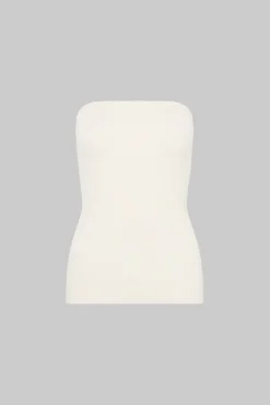 THE ALMA BANDEAU TOP (WHITE)