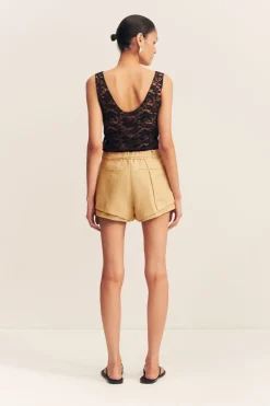WALLIS LACE SCOOP NECK TANK (BLACK)