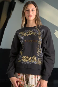 WREATH MY MIND SWEATSHIRT (BLACK/BRONZE)