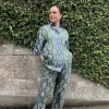 WYLIE RELAXED PANT (GREEN/BLUE IKAT)